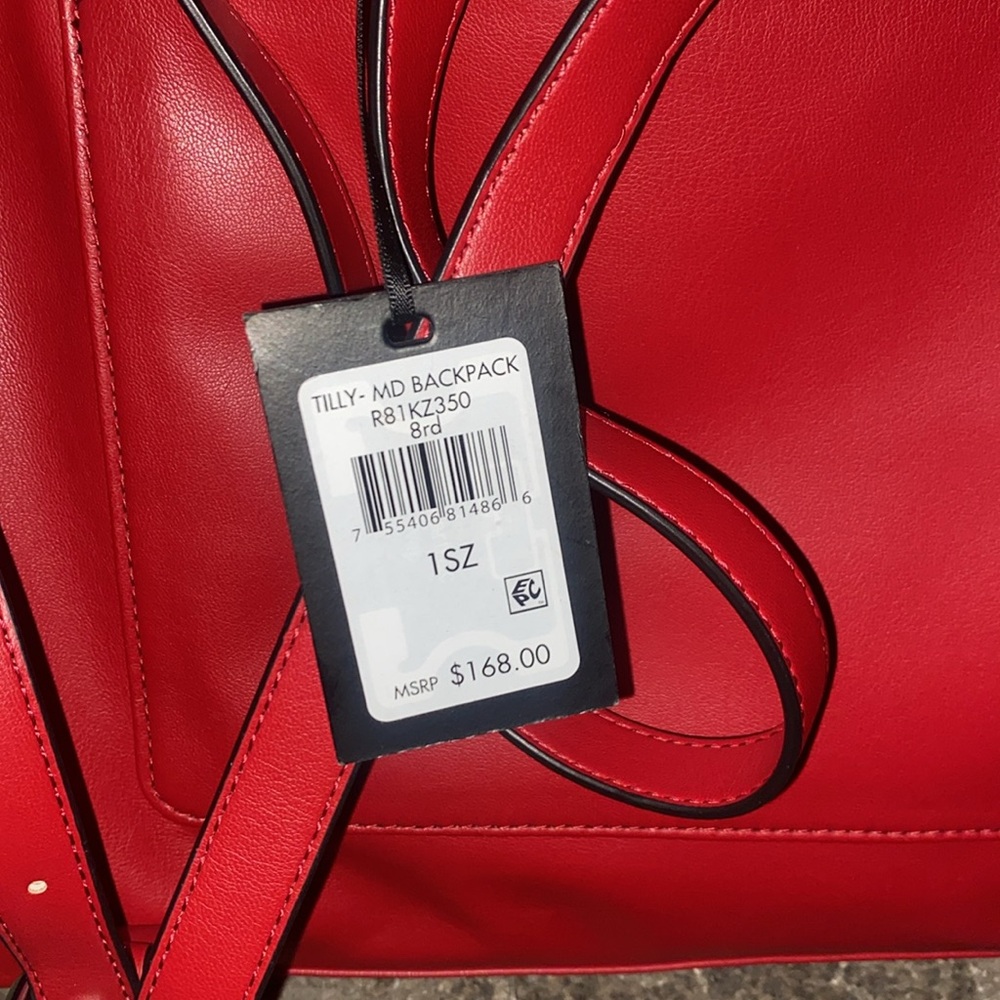 🌟NWT Dkny Red Backpack - Picture 6 of 7